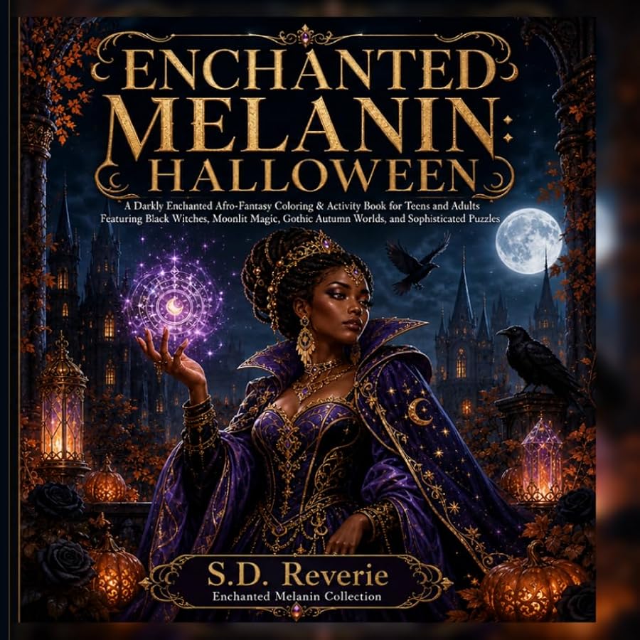 Cover of Enchanted Melanin: Halloween by S.D. Reverie